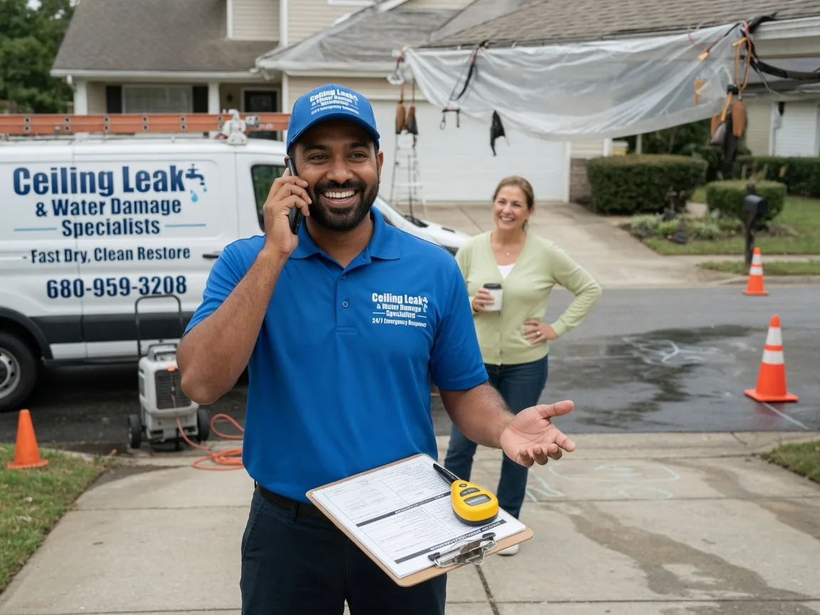 Ceiling Leak Cleanup Davis Junction, IL FAQs